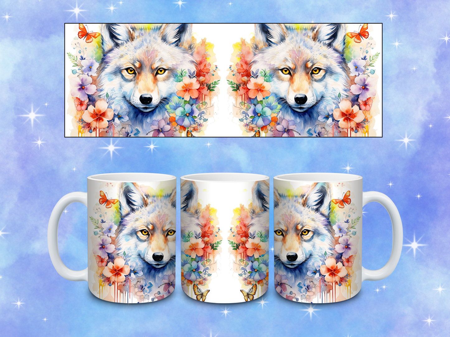 Watercolor Fox Coffee Mug