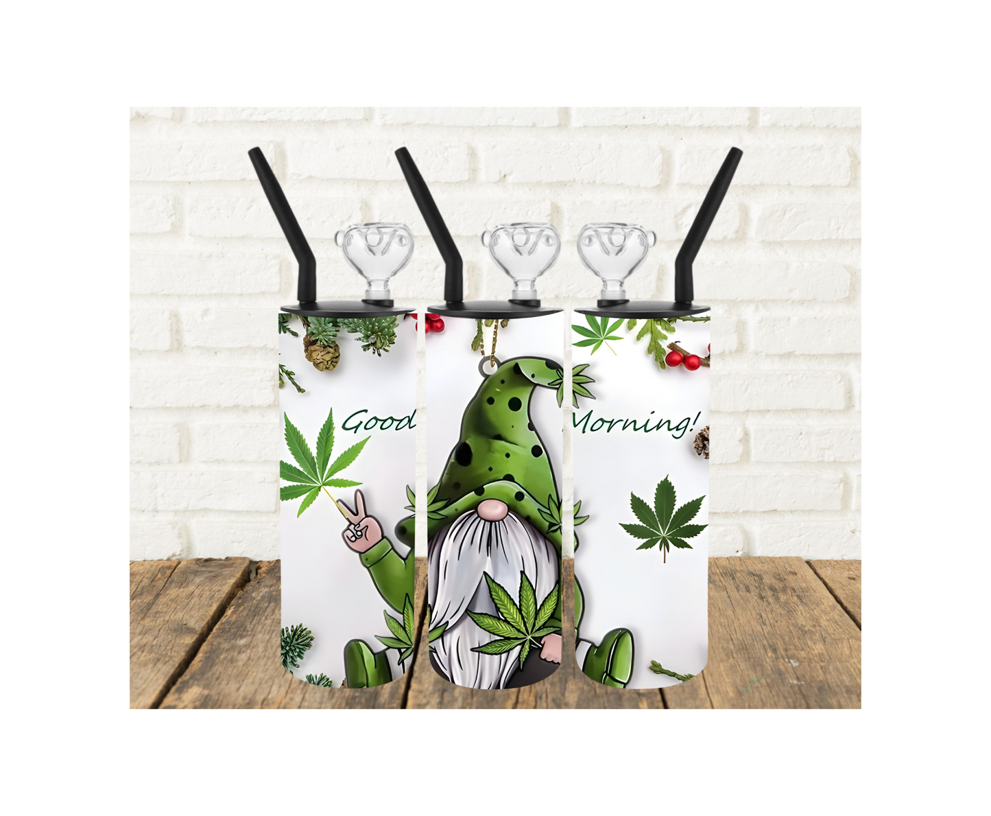 Good Morning Gnome 420 Tumbler Pipe