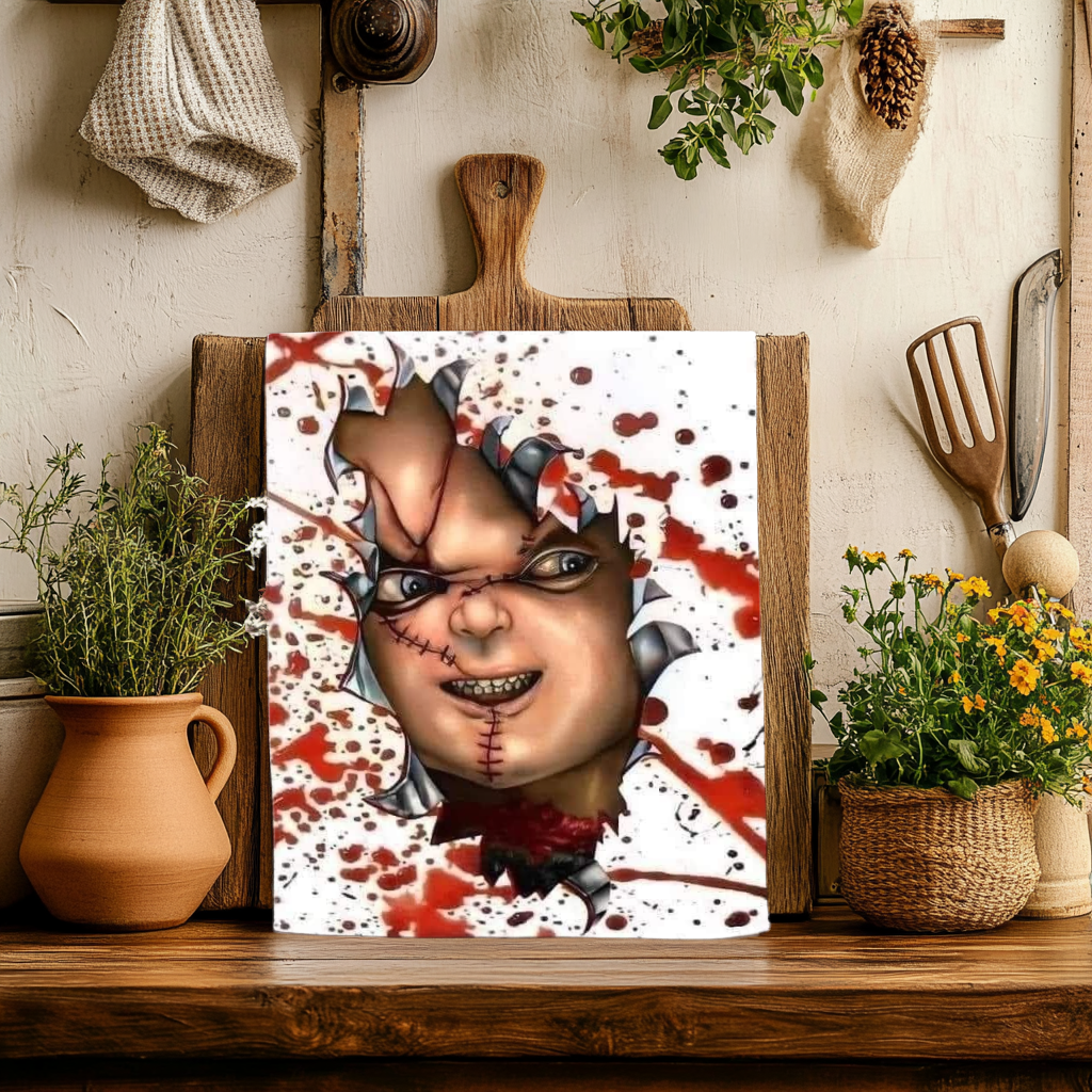 Bloody Chucky Dish Towel