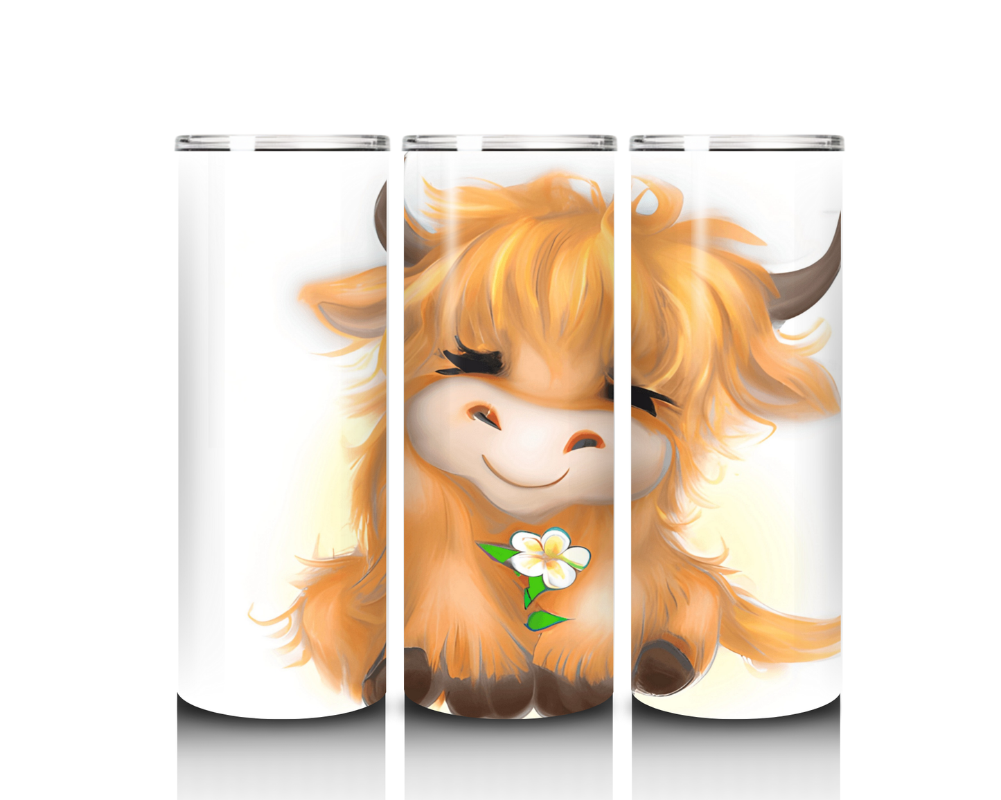20 oz Happy Highland Cow Tumbler