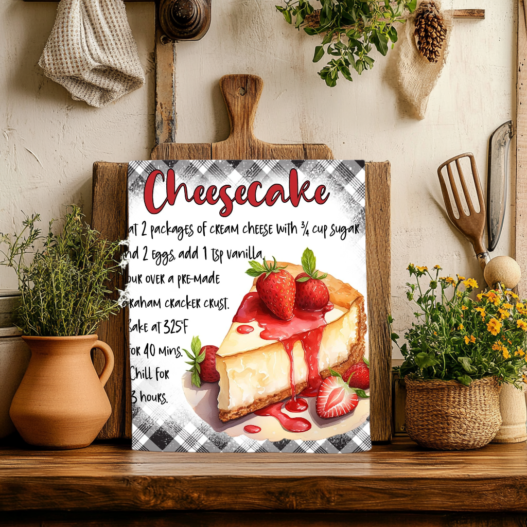 Cheesecake Recipe Dish Towel