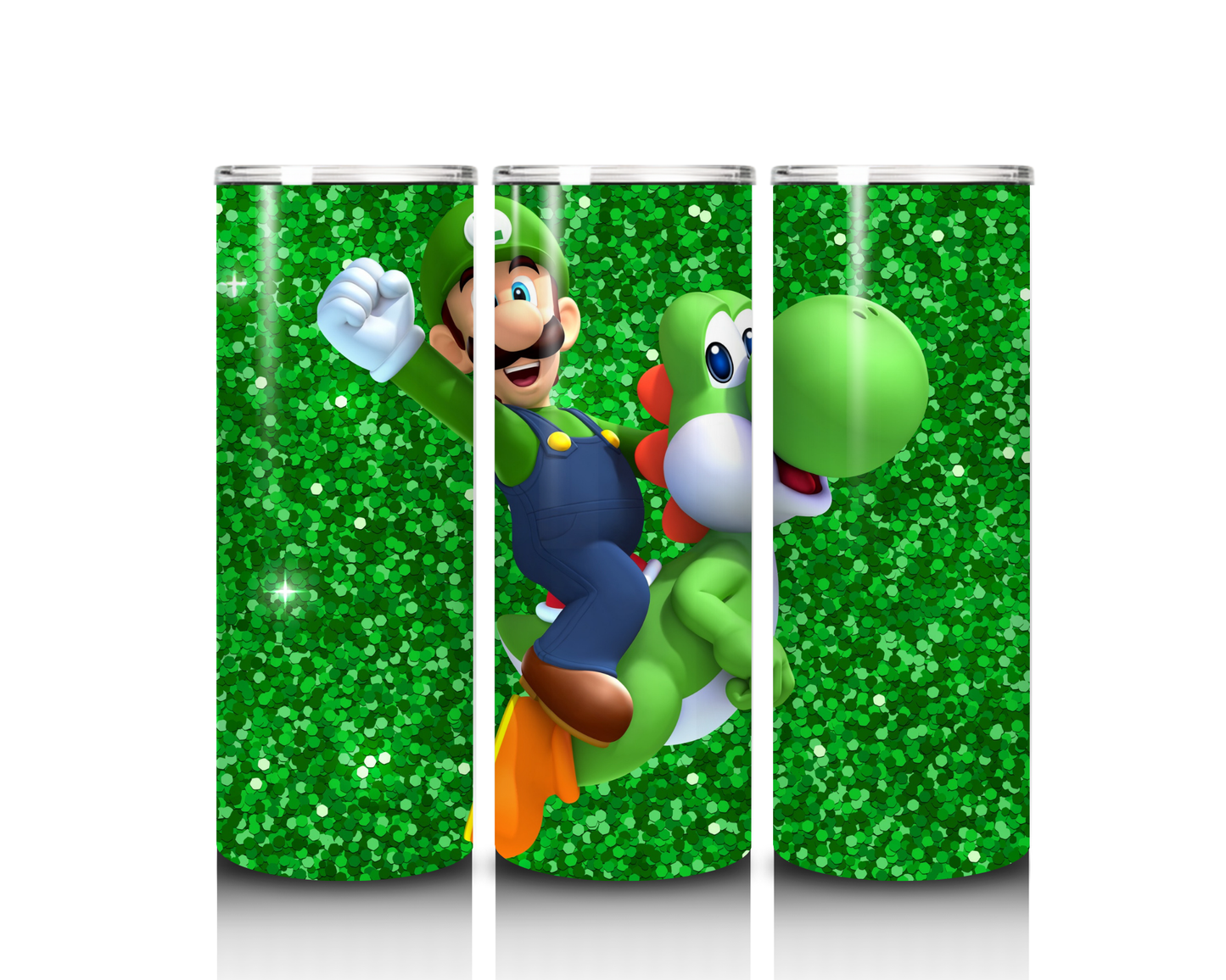 20 oz Luigi and Yoshi Tumbler