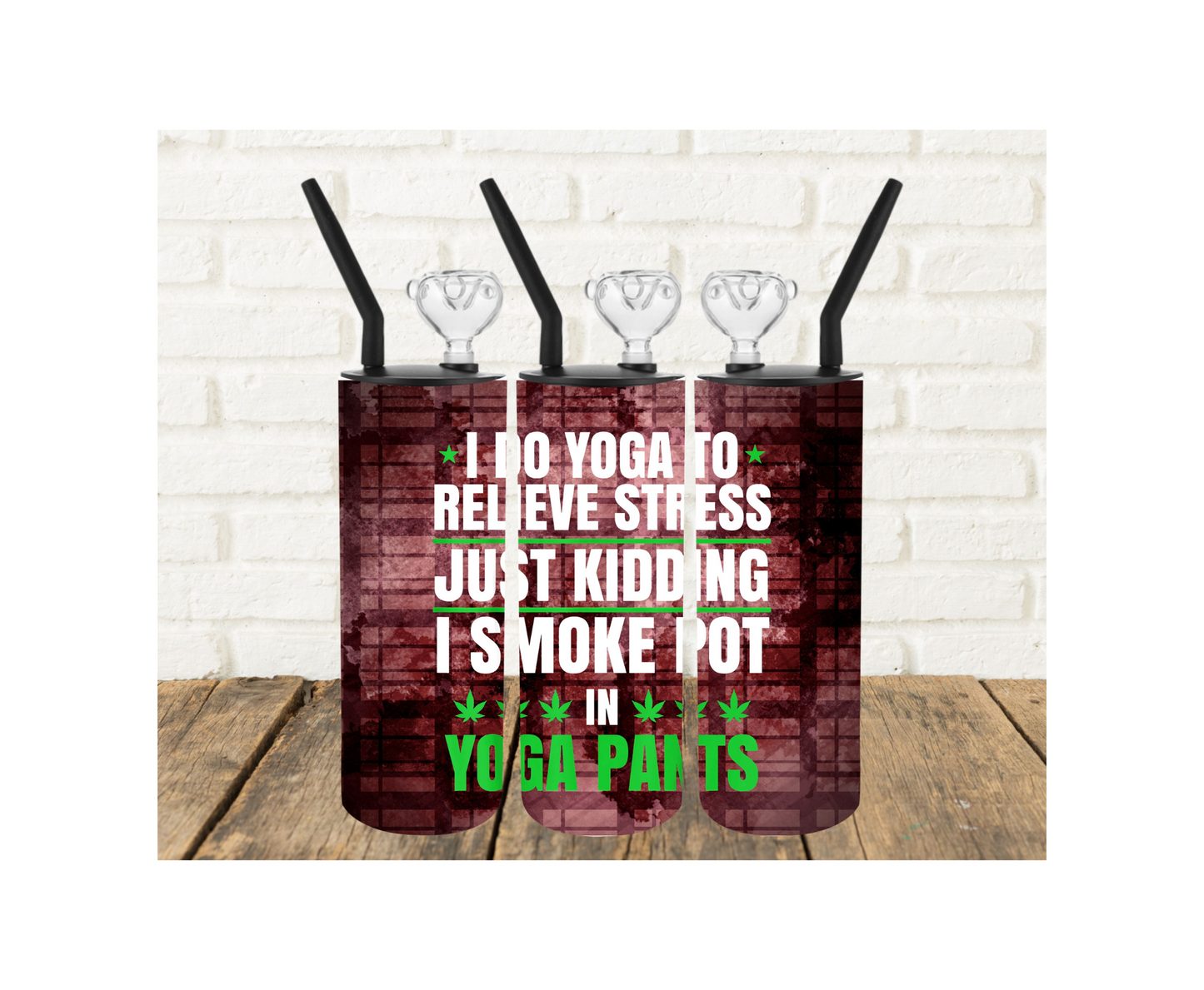 Relieve Stress 420 Tumbler Pipe