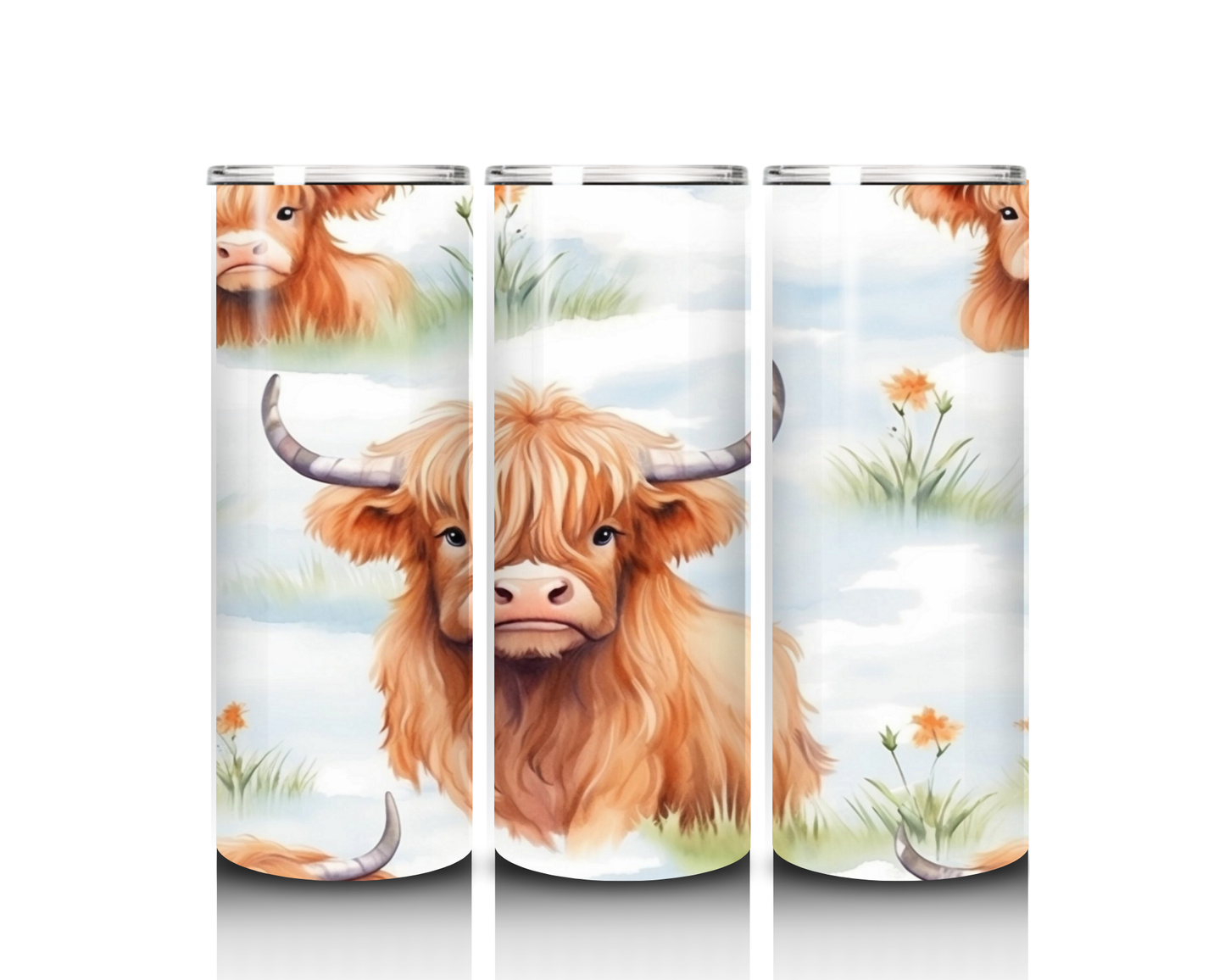20 oz Highland Cow Tumbler