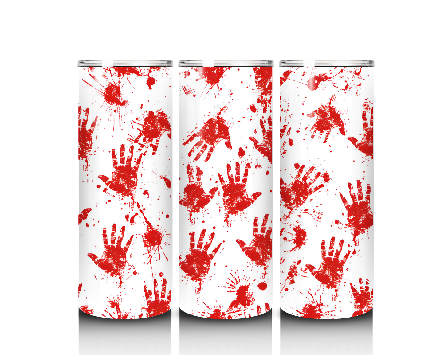 20 oz Bloody Hand Print Tumbler