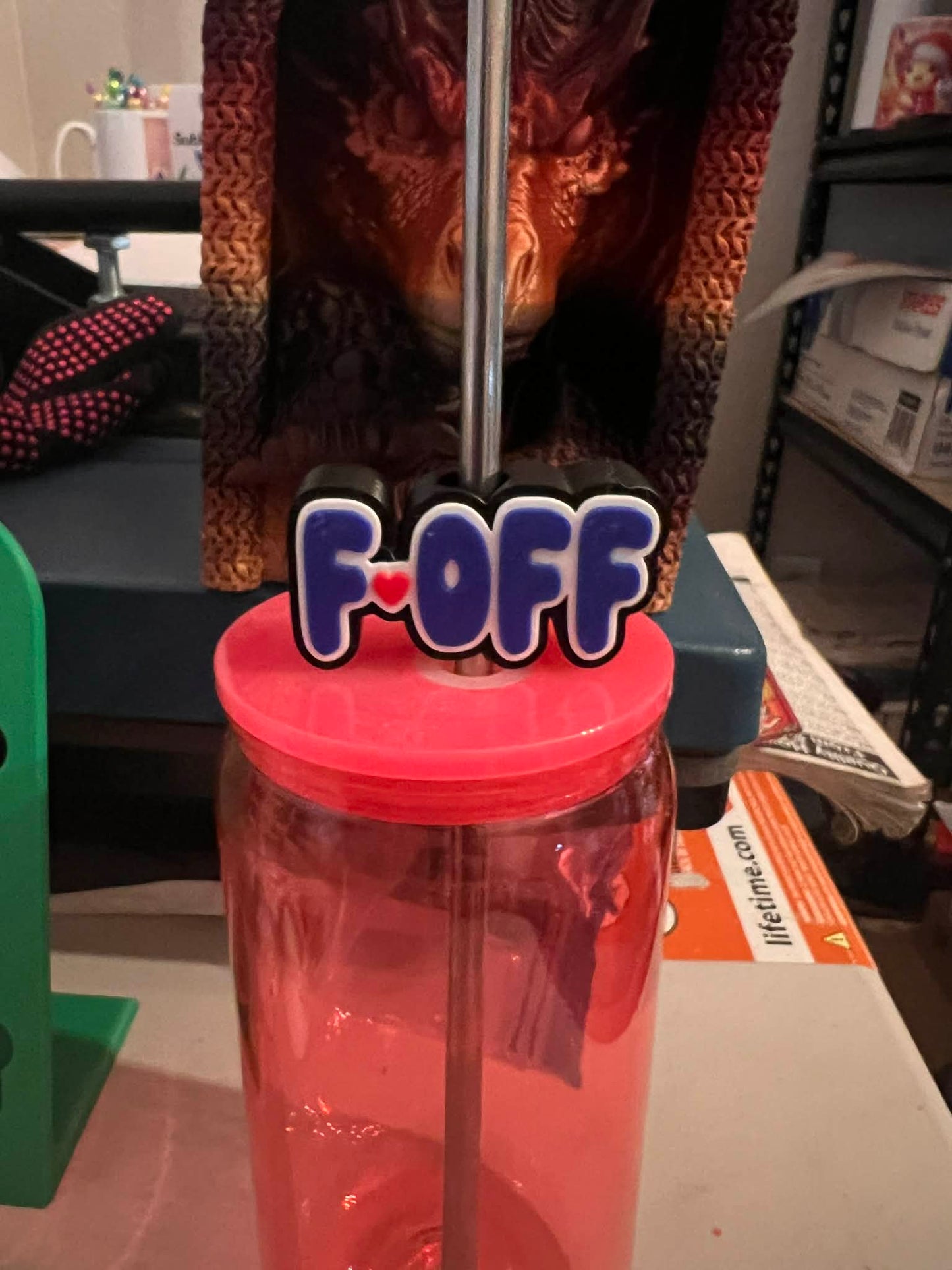 Sassy F*Off Straw Topper