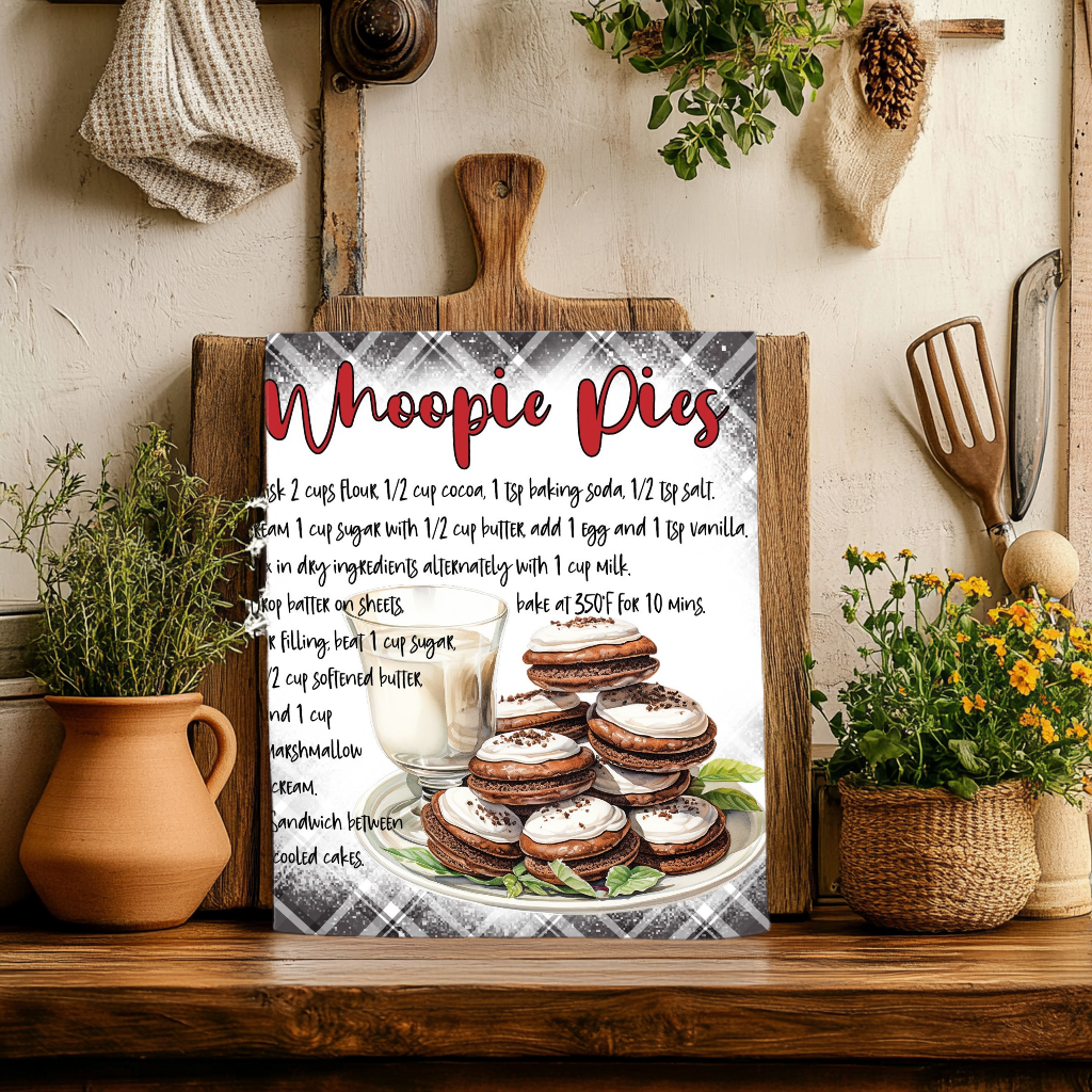 Whoopie Pie Recipe Dish Towel