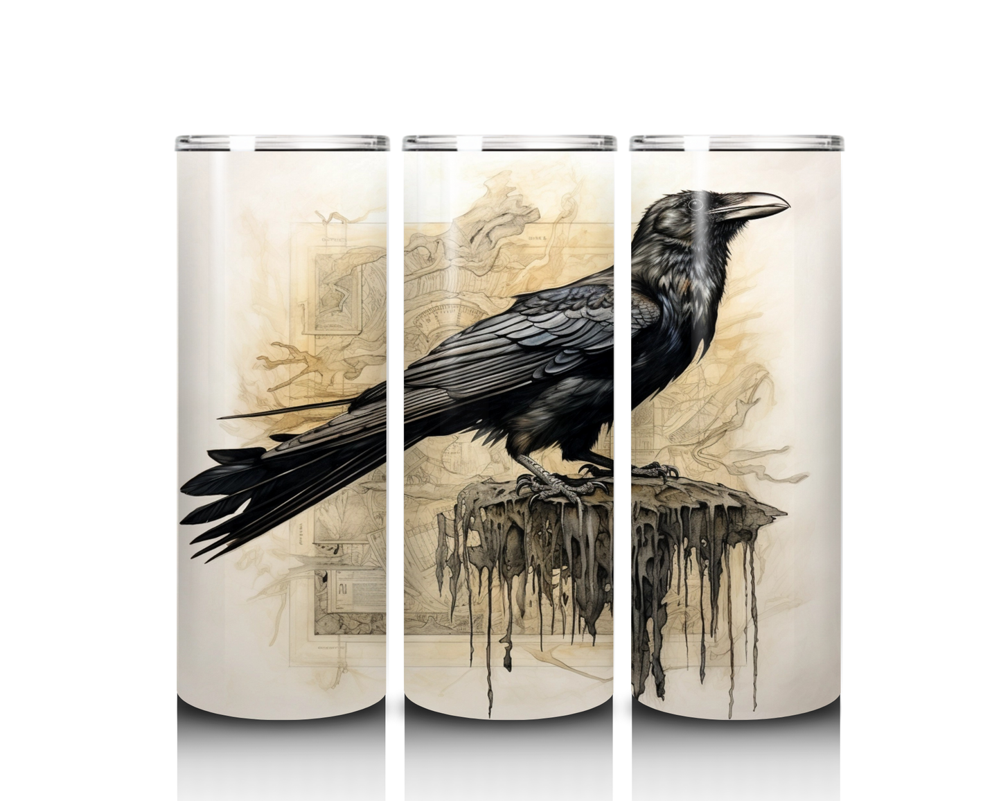 20 oz Black Raven Tumbler