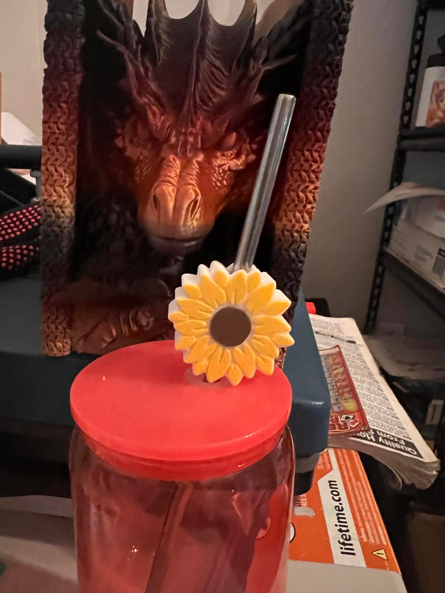 Sunflower Straw Topper