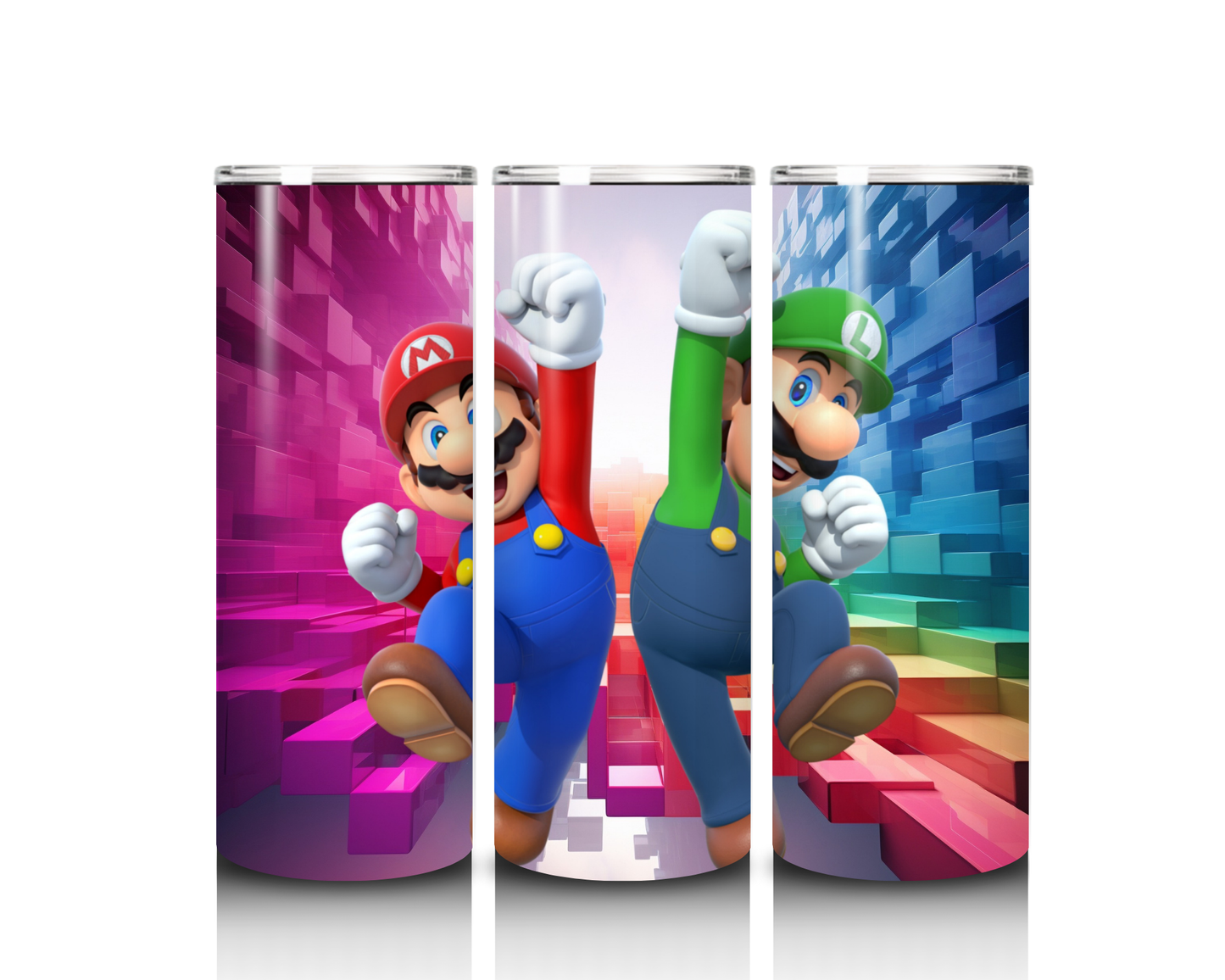 20 oz Mario and Luigi Tumbler