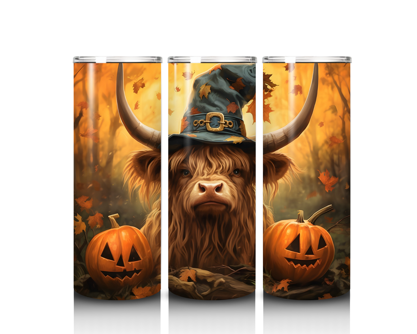 Halloween Highland Cow Tumbler