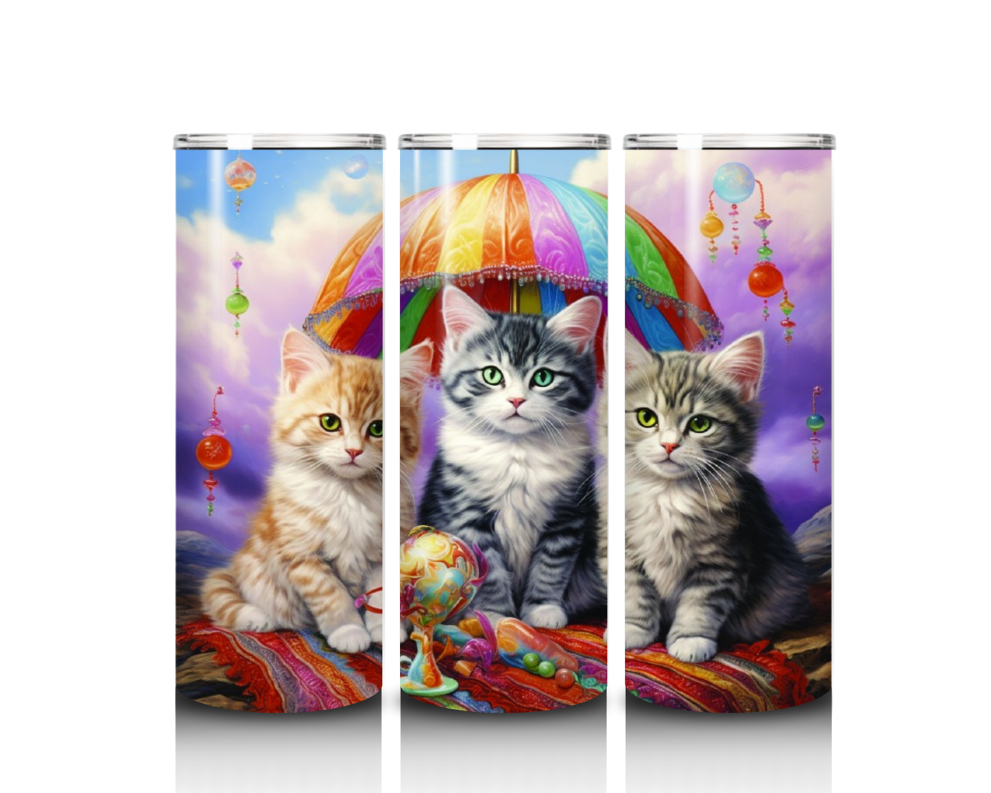 20 oz Rainy Day Kittens Tumbler