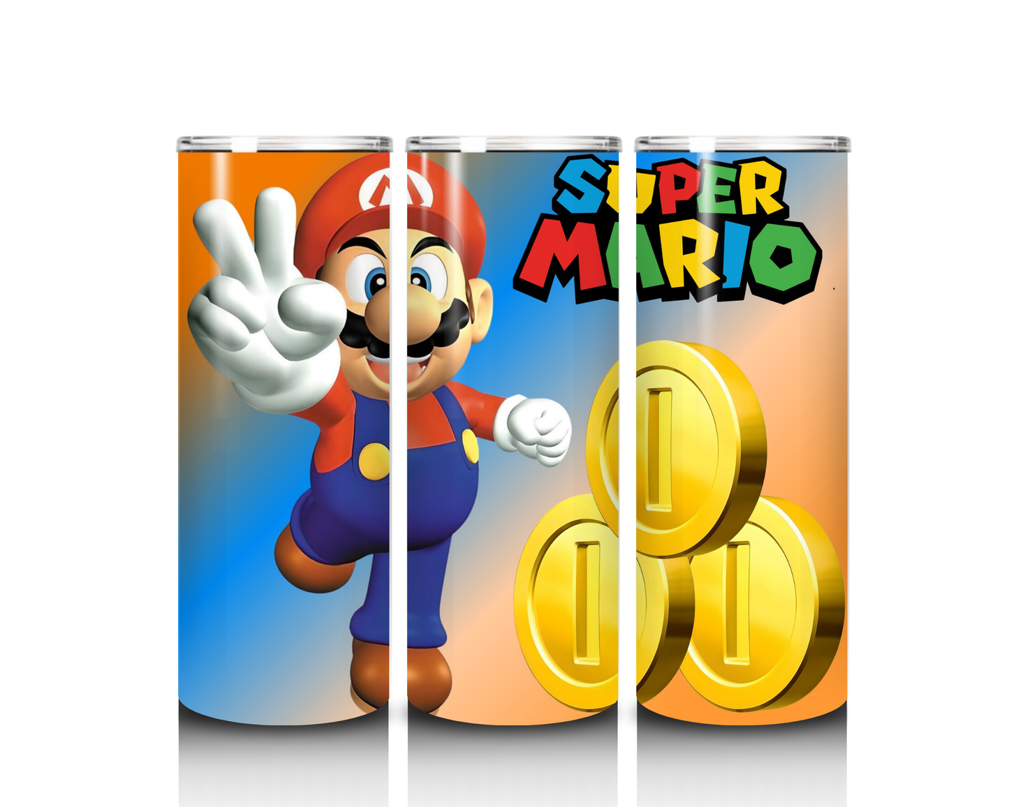 20 oz Mario with Coins Tumbler