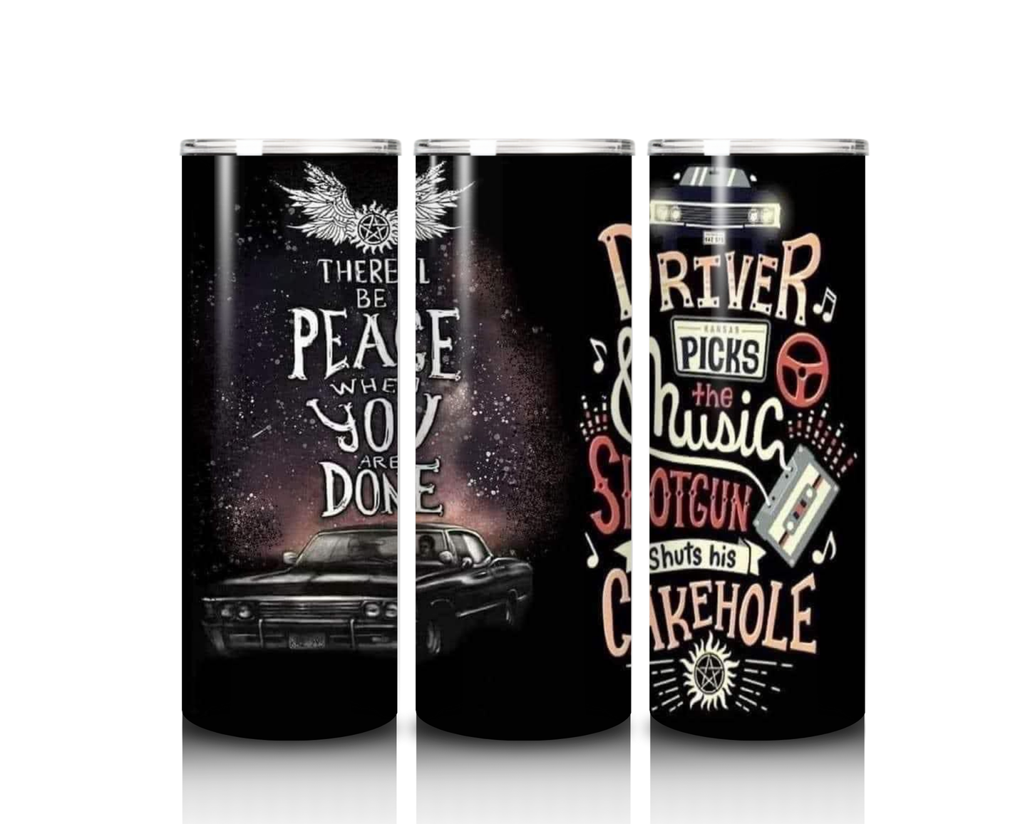 20 oz Supernatural Quotes Tumbler