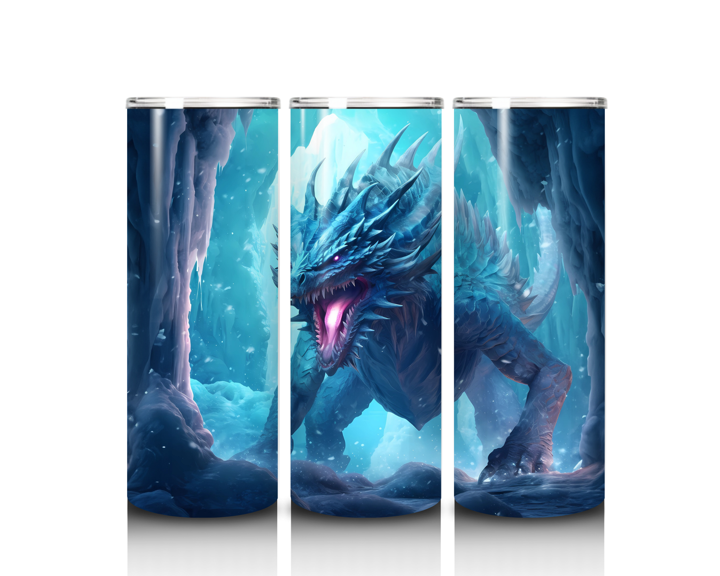 20 oz Ice Cavern Dragon Tumbler