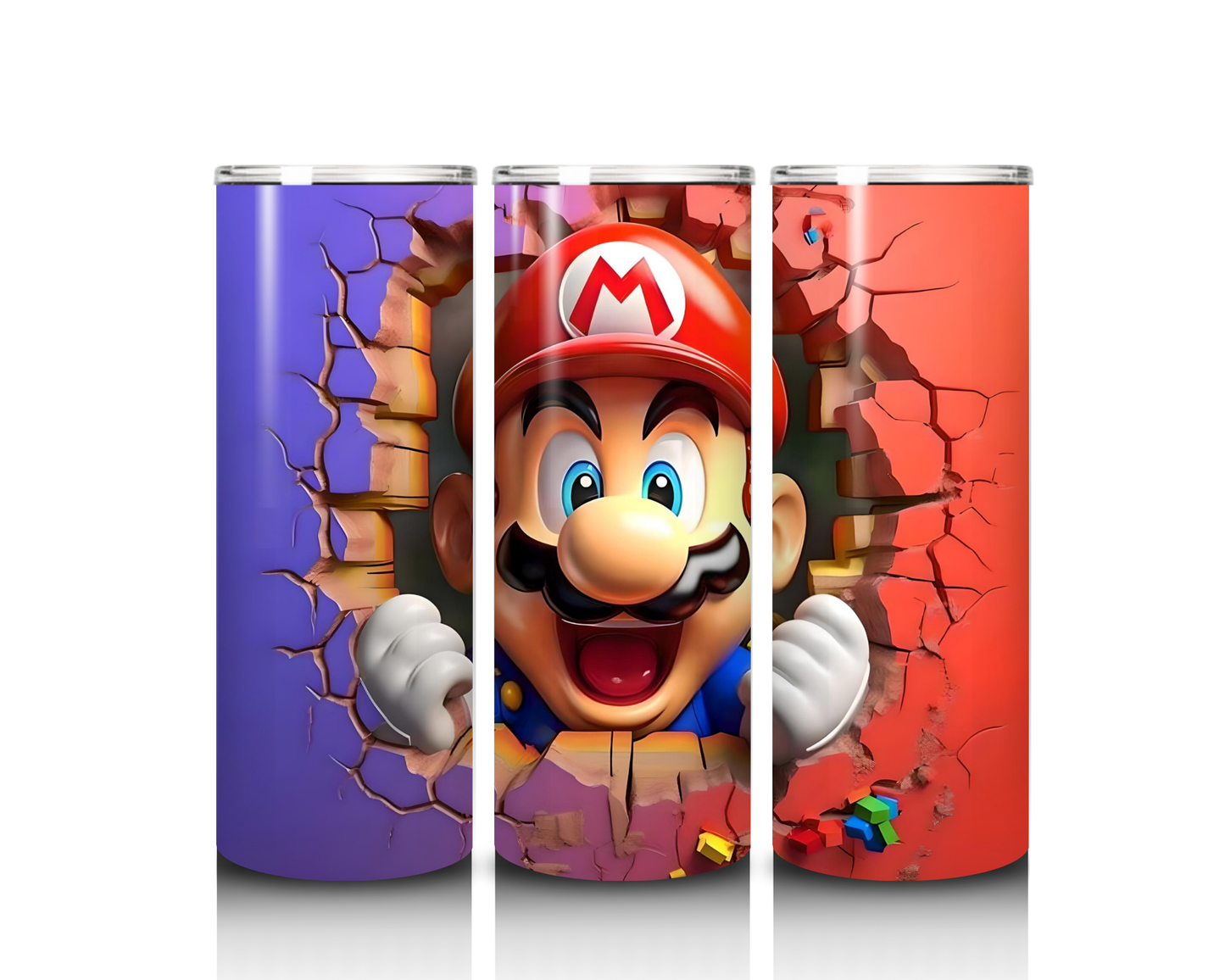 20 oz Mario Face Tumbler