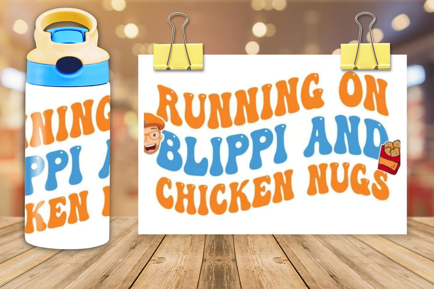 12 oz Blippi Water Bottle