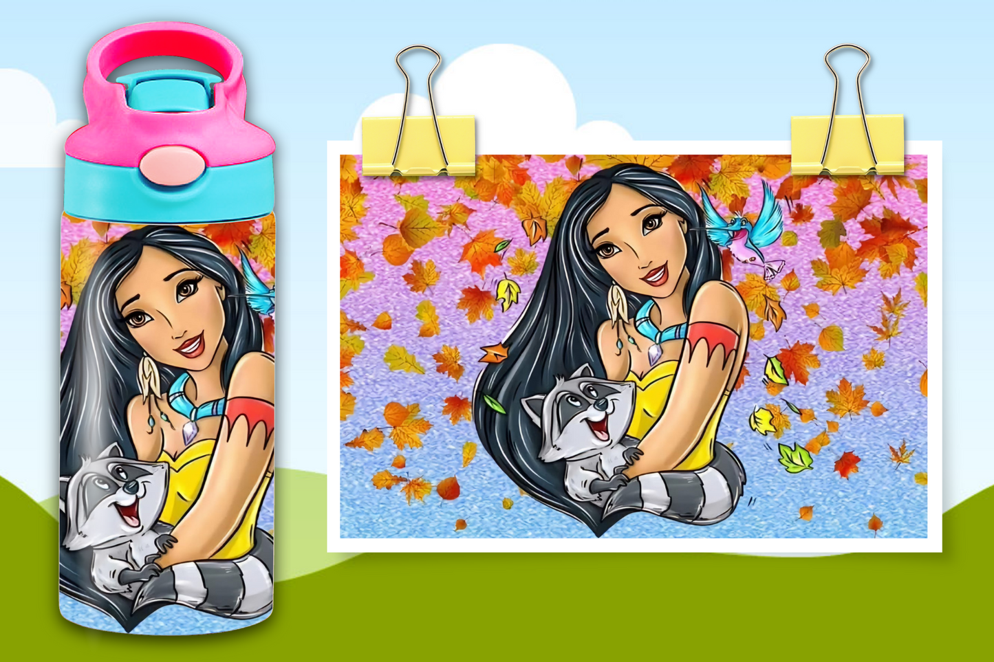 12 oz Pocahontas Water Bottle