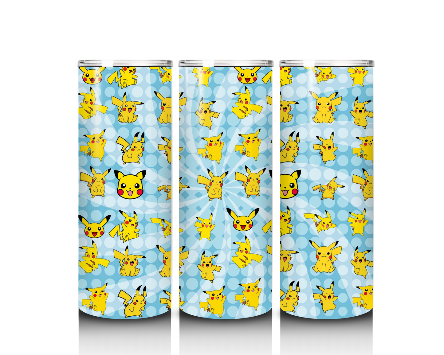 20 oz Pokemon Pikachu Faces Tumbler