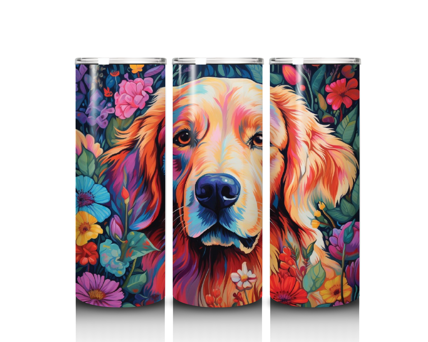 20 oz Golden Retriever Tumbler