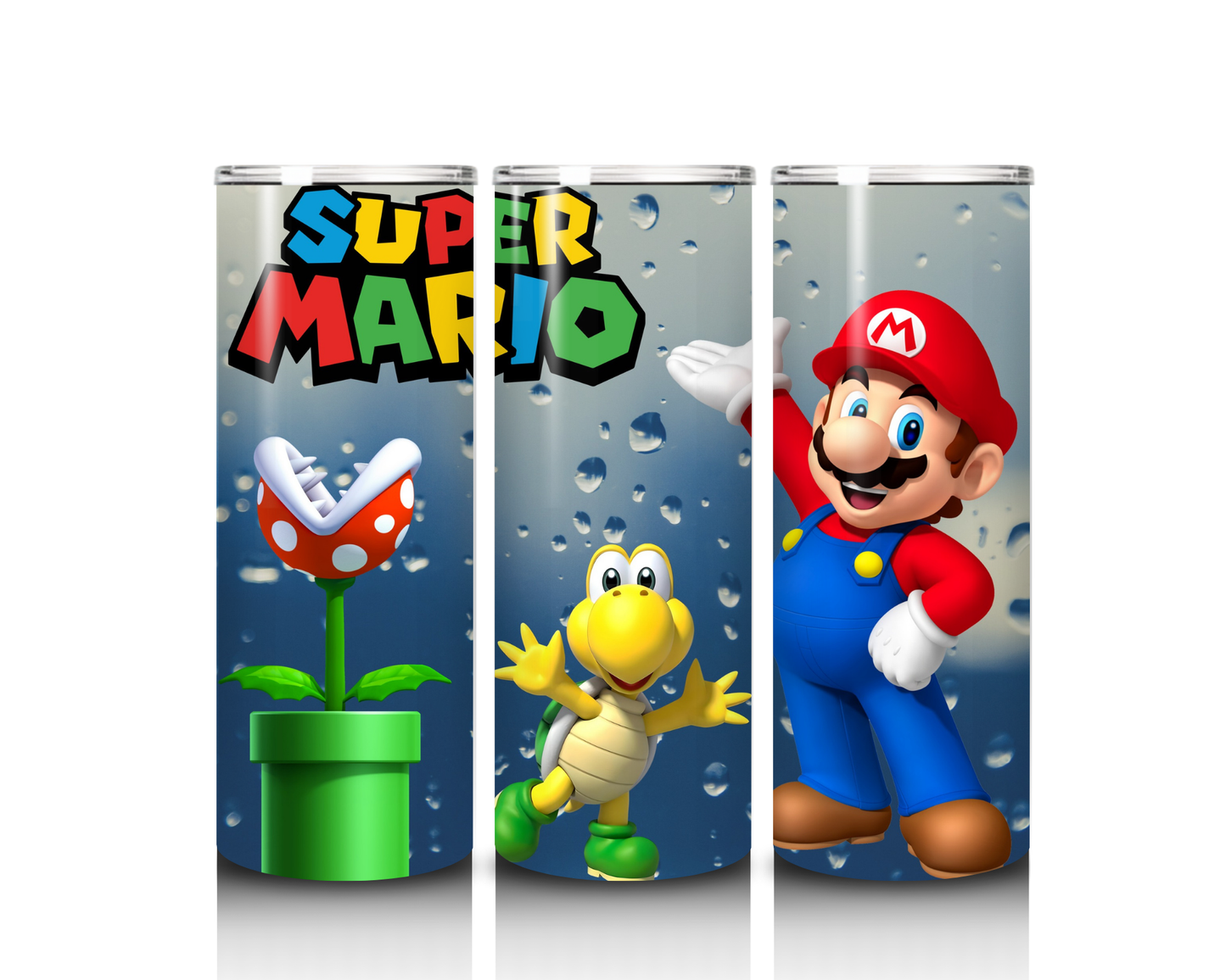 20 oz Mario with Turtle and Flower Tumbler