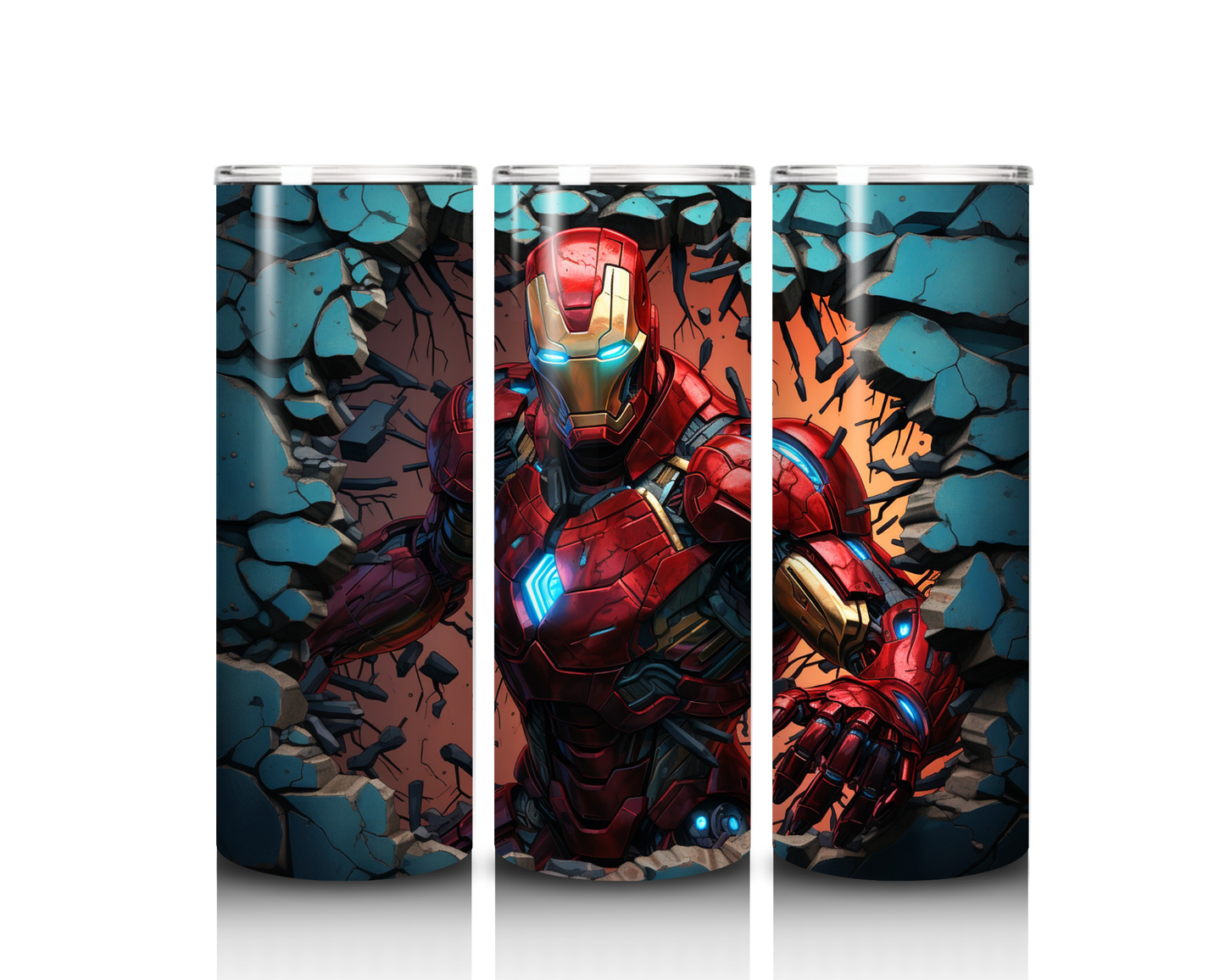 20 oz Iron Man Wall Break Tumbler