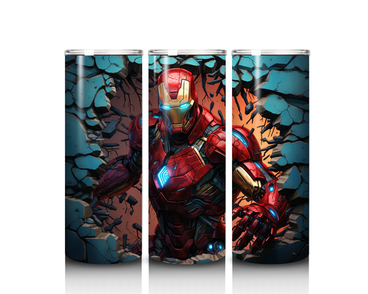 20 oz Iron Man Wall Break Tumbler
