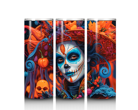 Day of the Dead Halloween Tumbler