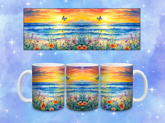 Beach Sunset Coffee Mug