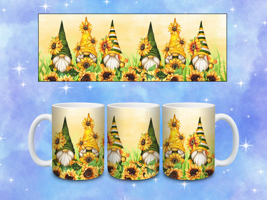 Sunflower Gnomes Coffee Mug