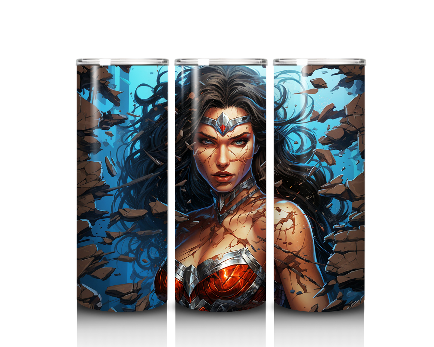 20 oz Shattered Wonder Woman Tumbler