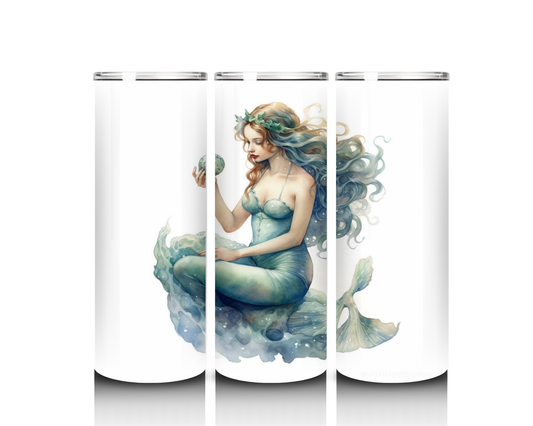 Mermaid on a Rock Tumbler