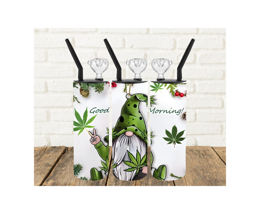 Good Morning Gnome 420 Tumbler Pipe