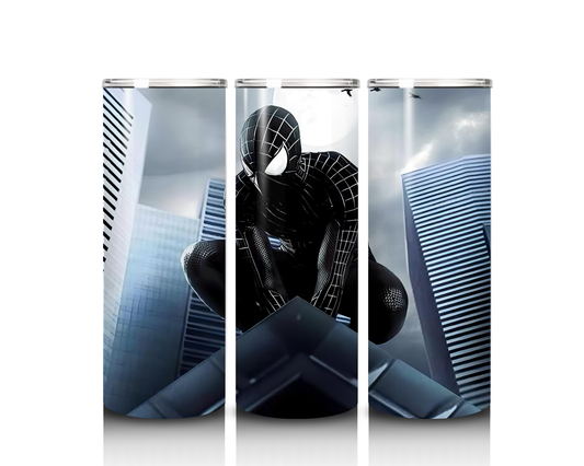 20 oz Spiderman Black Suit Tumbler