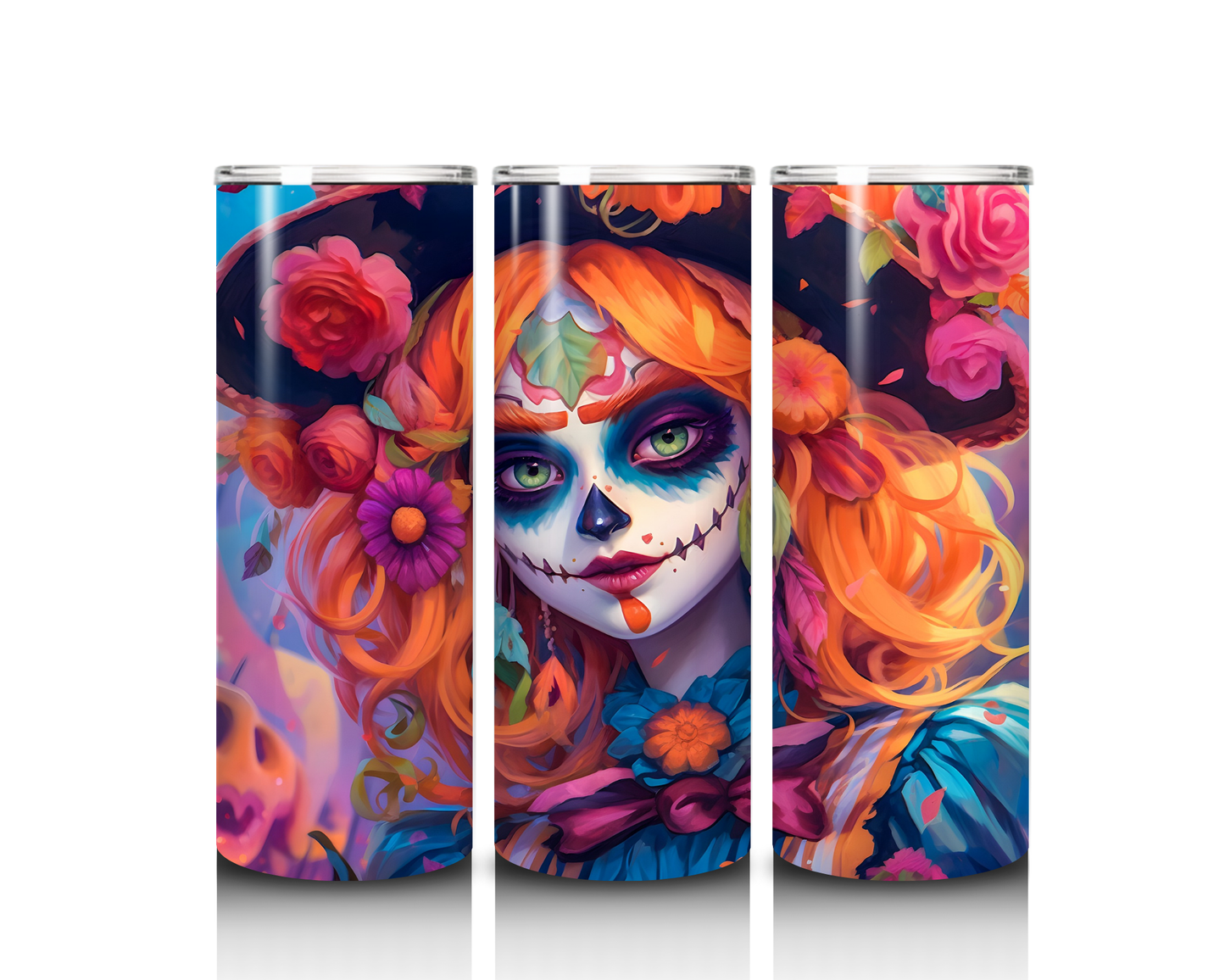 Day of the Dead Halloween Costume Tumbler