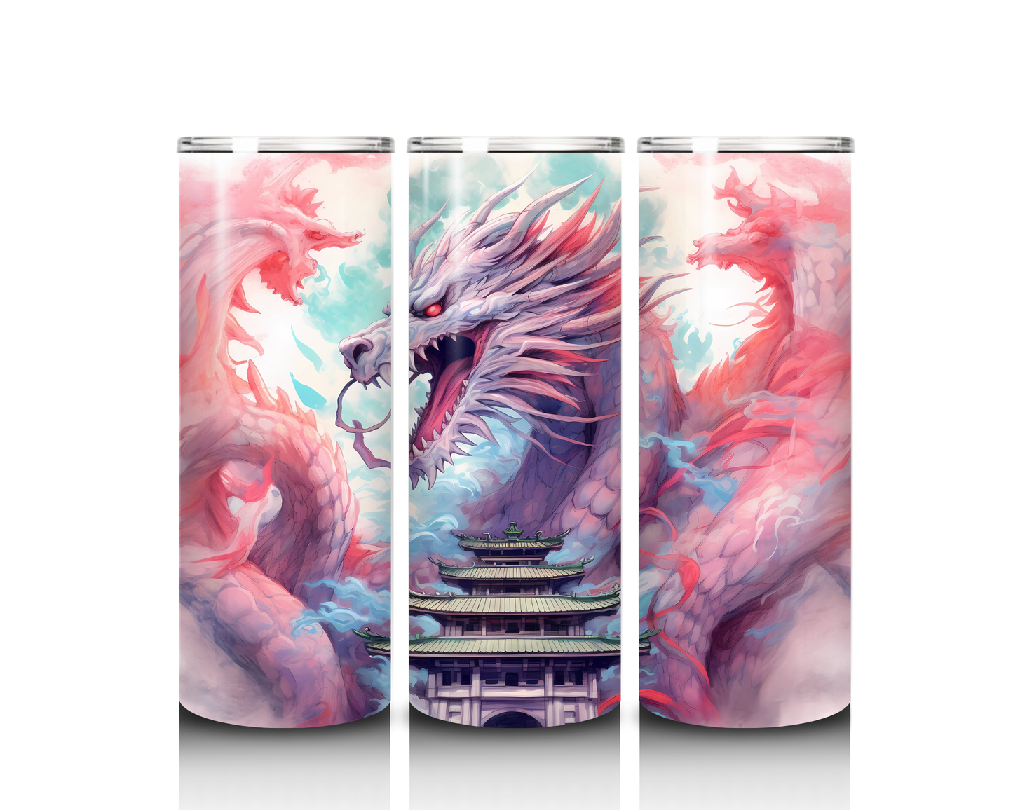 20 oz Pagoda Dragon Tumbler