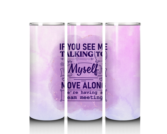 20 oz If You See Me Talking to Myself Tumbler
