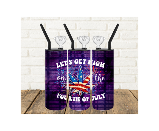 4th of July 420 Tumbler Pipe