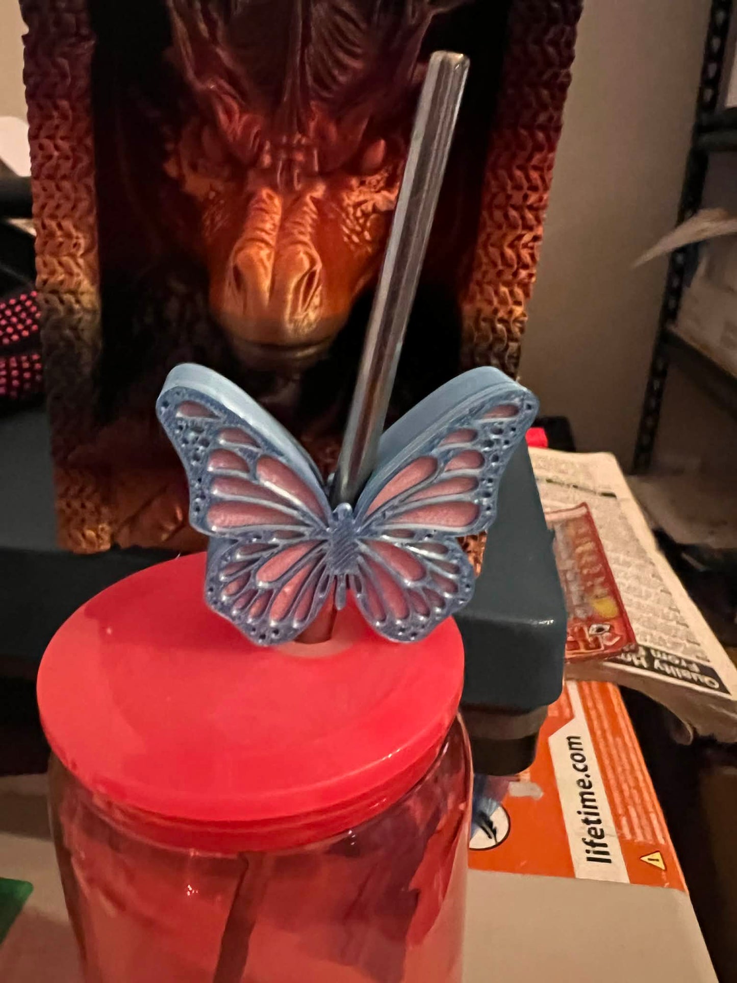Butterfly Straw Topper