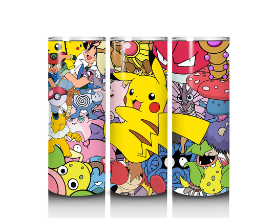 20 oz Pikachu and Friends Tumbler