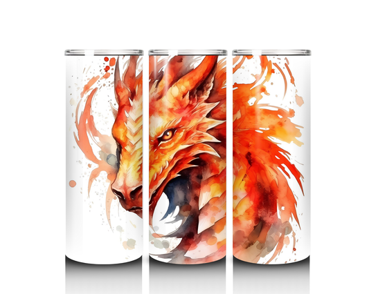 20 oz Fire Dragon Tumbler