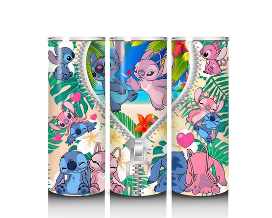 20 oz Stitch and Angel Tumbler
