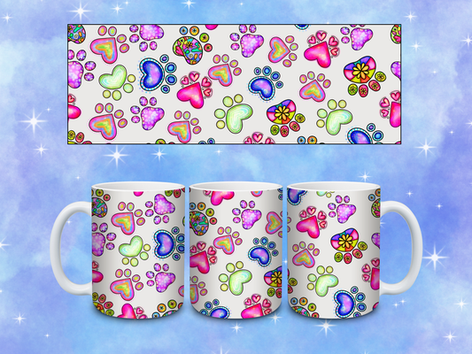 Colorful Paws Coffee Mug