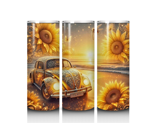 20 oz Sunflower VW Bug Tumbler