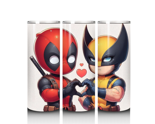 20 oz Deadpool and Wolverine Tumbler