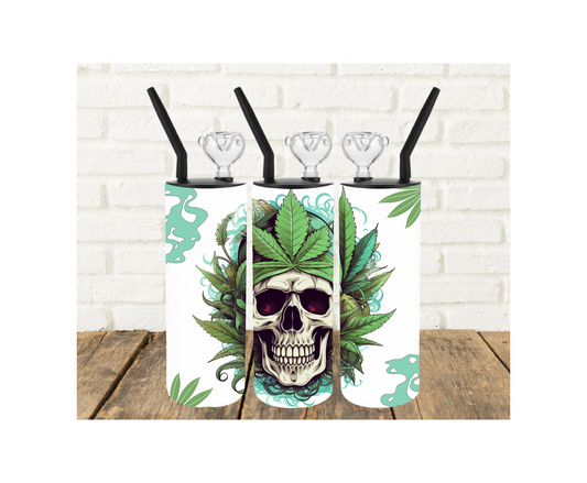 Skull 420 Tumbler Pipe