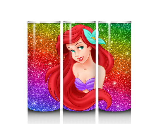 20 oz Sparkly Ariel Tumbler