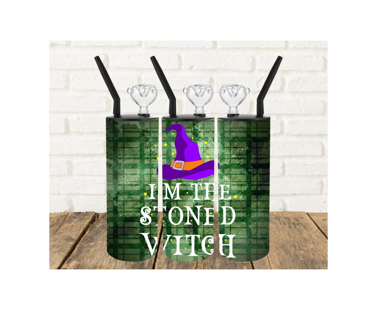I'm the Stoned Witch 420 Tumbler Pipe