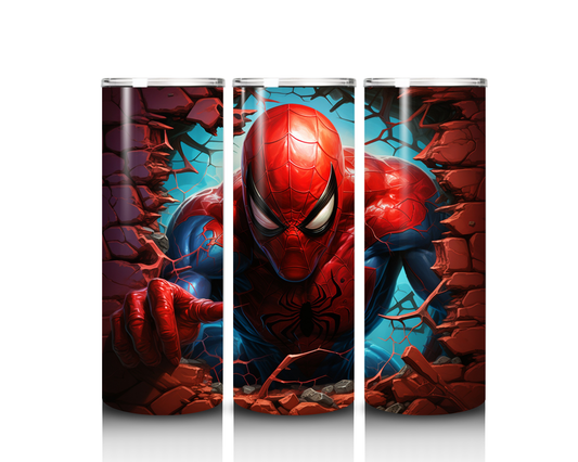 20 oz Spiderman Wall Break Tumbler