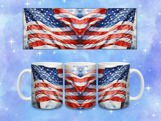 American Flag Coffee Mug